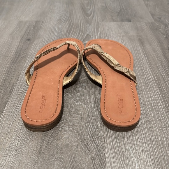 Coach Signature Sommer Brown/Tan Sandals - Picture 5 of 9